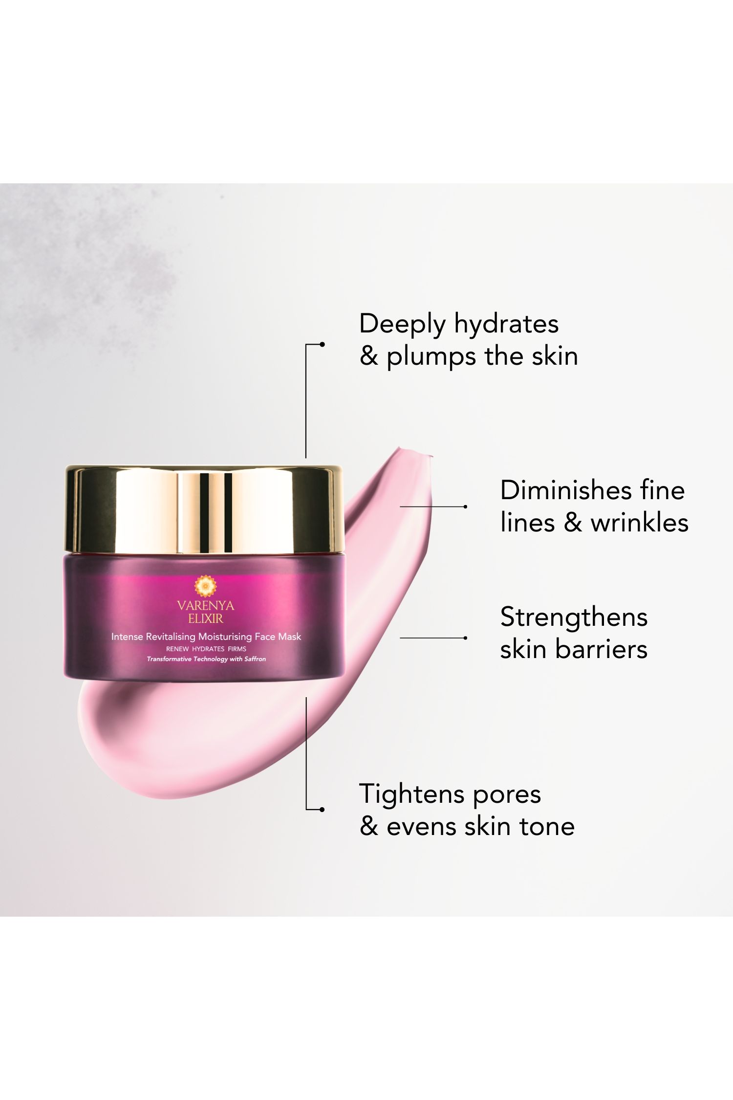 VARENYA ELIXIR Intense Revitalising Moisturising Face Mask – Revives & Repairs Skin