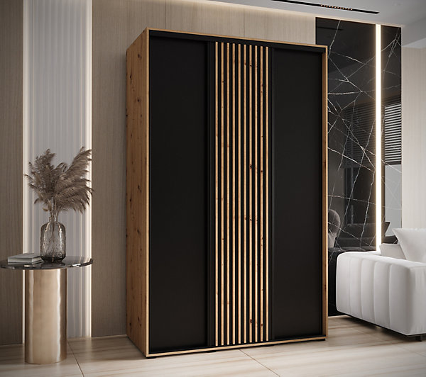 Armoire Lanko 1 a portes coulissantes H. 235,2 x L. 150 x P. 60 3 portes