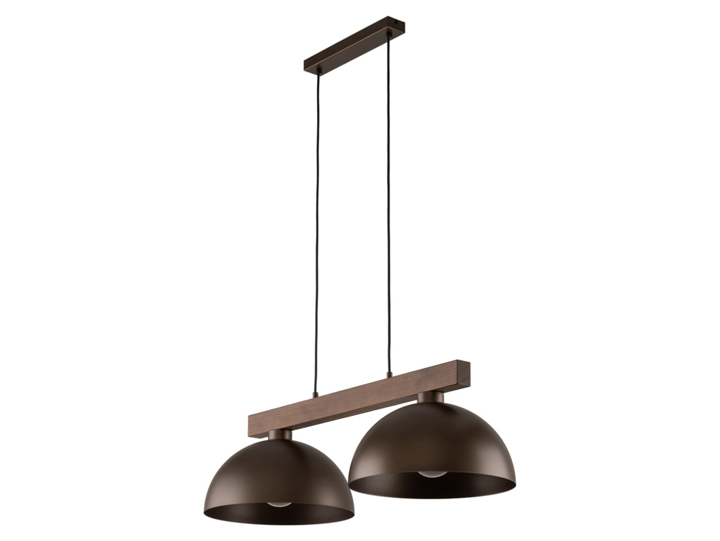 Lampa wisząca Oslo 2-punktowa metalowa brązowa