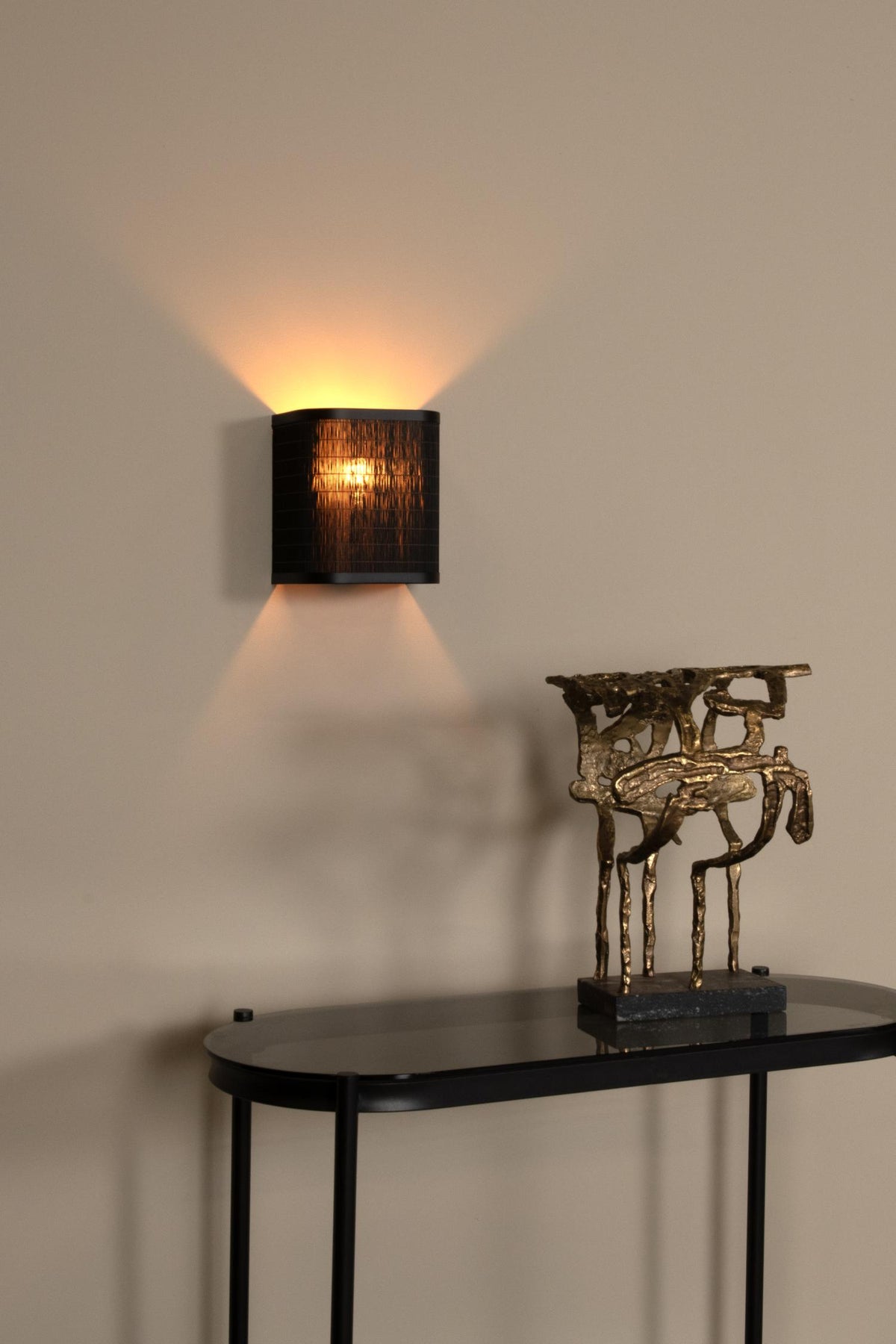 Lucide wandlamp TAGALOG - 1xE27 - Zwart