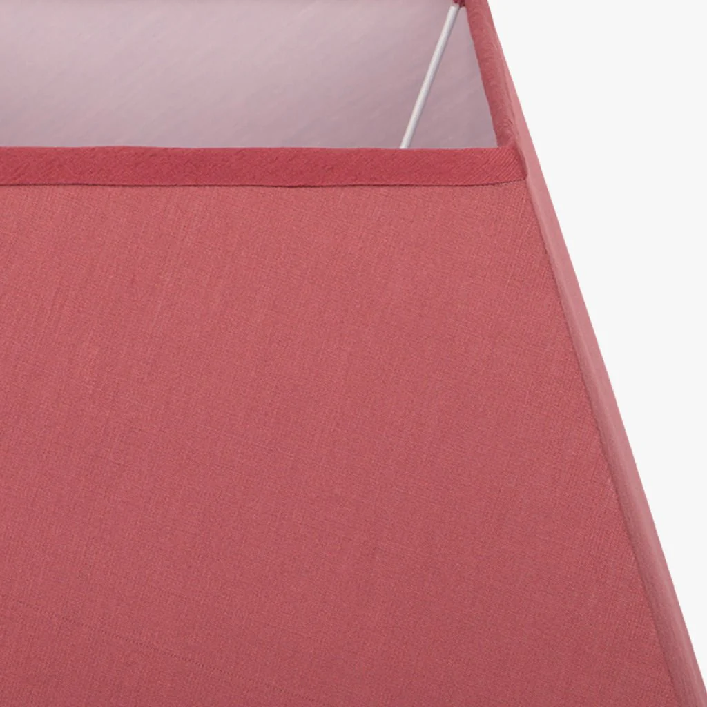 AbatJour Quadrado em Seda Vermelho