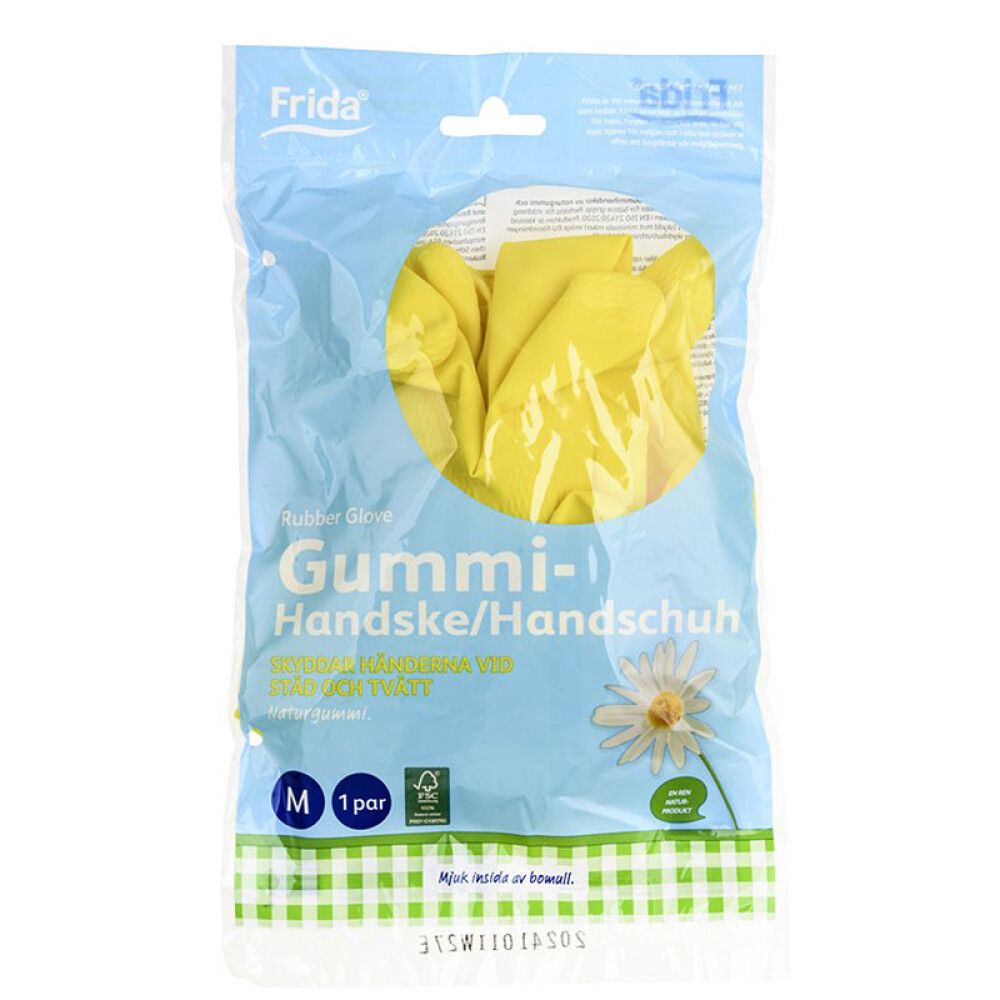 GUMMIHANSKER FRIDA FSC STØRRELSE M
