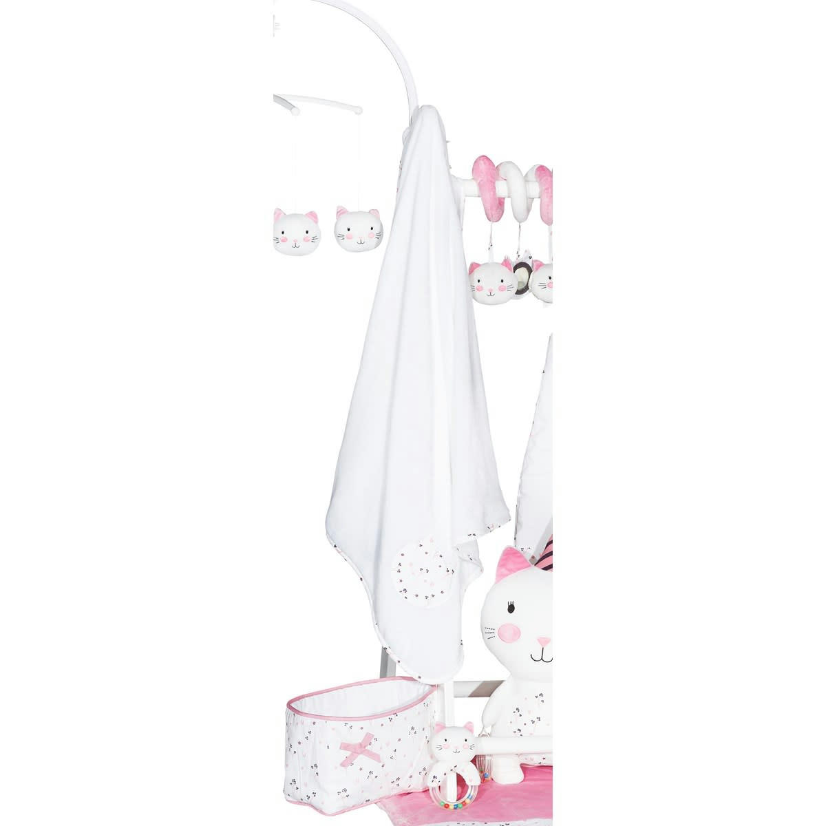 CHAPAILLETTES - Couverture bébé 75x0. 5cm en polyester blanc