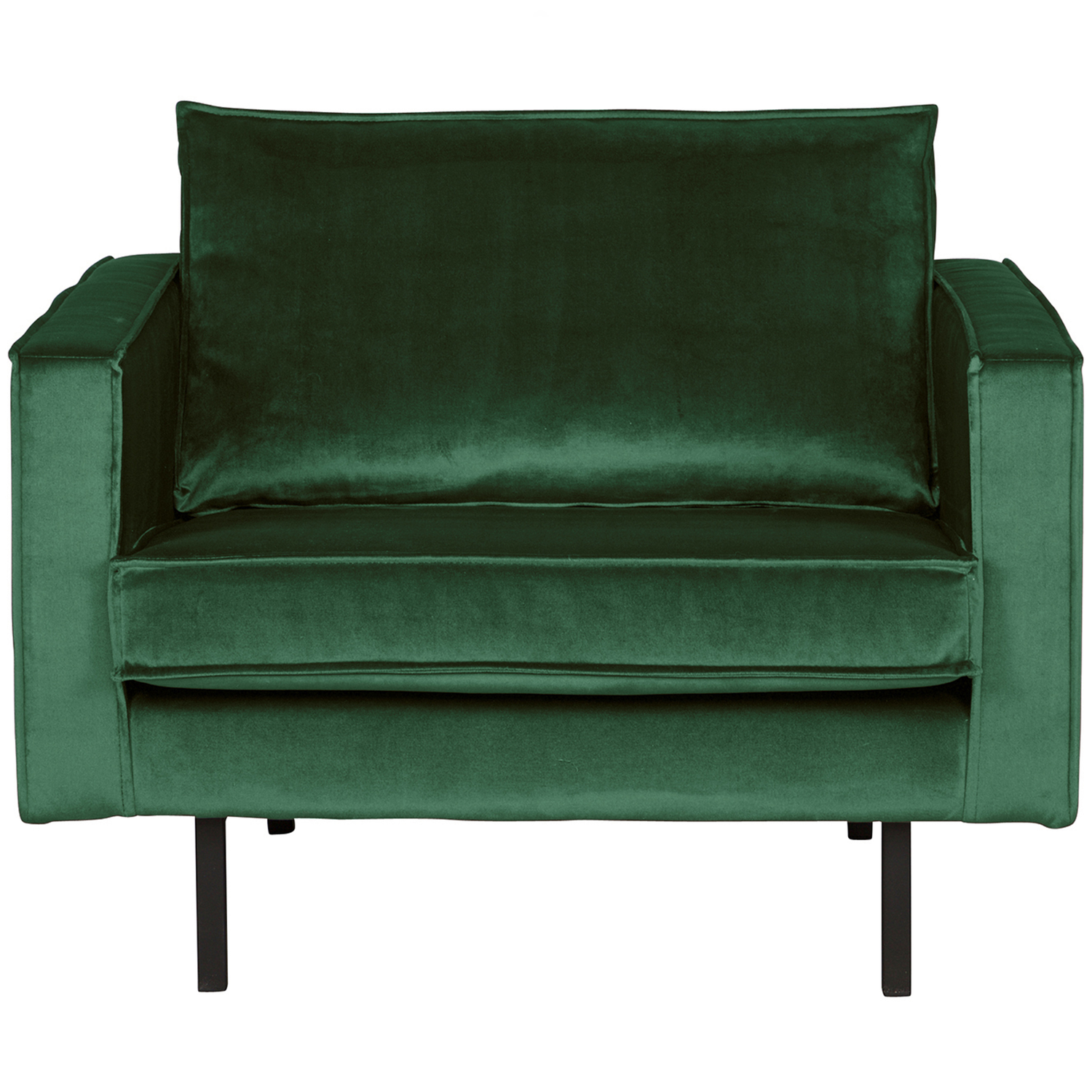 WOOOD fauteuil Rodeo - Velvet - Green Forest - 85x105x86