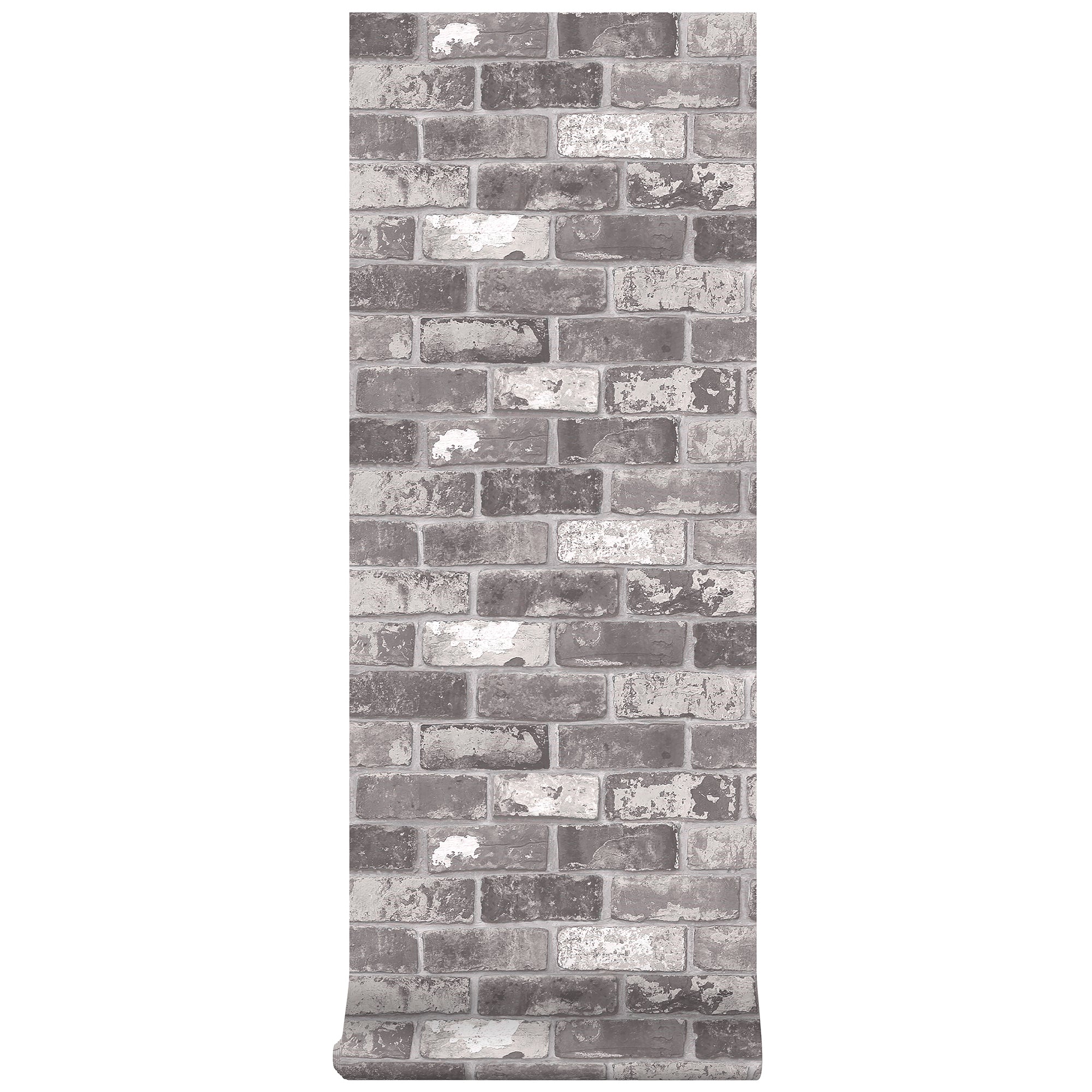 vtwonen Vliesbehang - Bricks Grey - Grijs - 10mx53cm