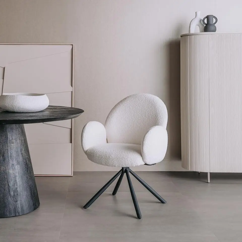 Tower Living - Imola draaibare armstoel - wit