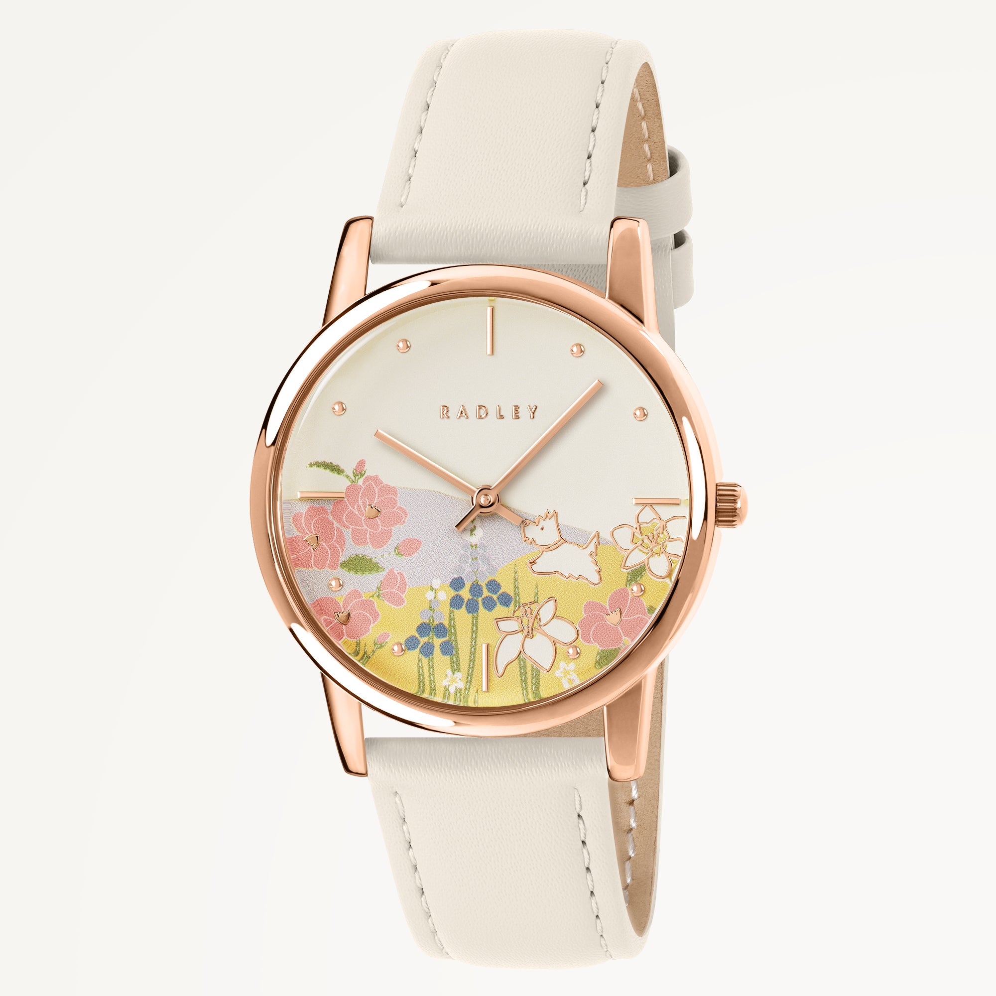 Spring Blooms - Leather Strap Watch