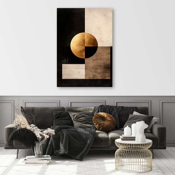 Feeby Obraz na płótnie, Koło Abstrakcja Glamour 40x60