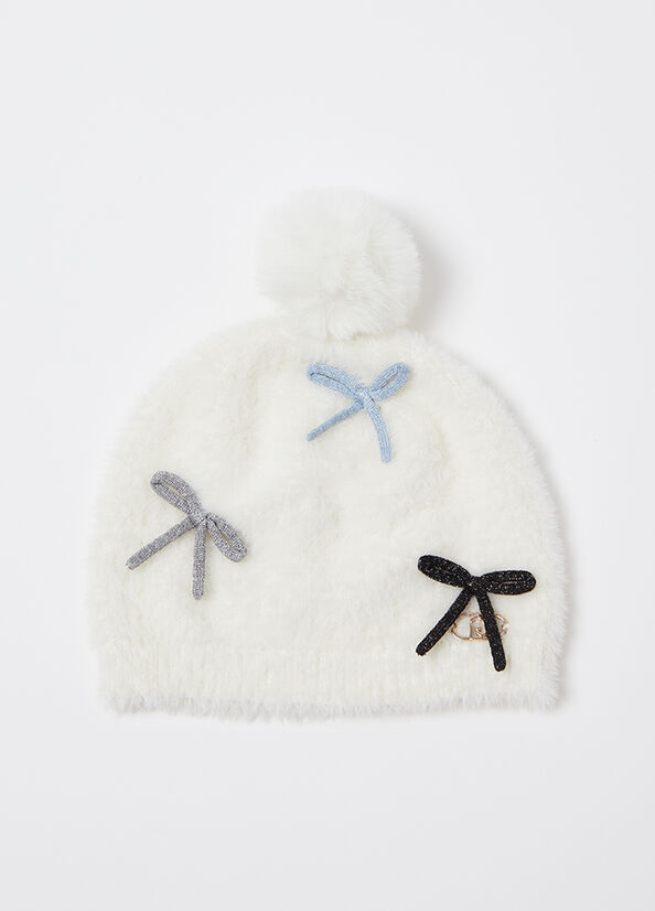 Berretto con fiocchetti