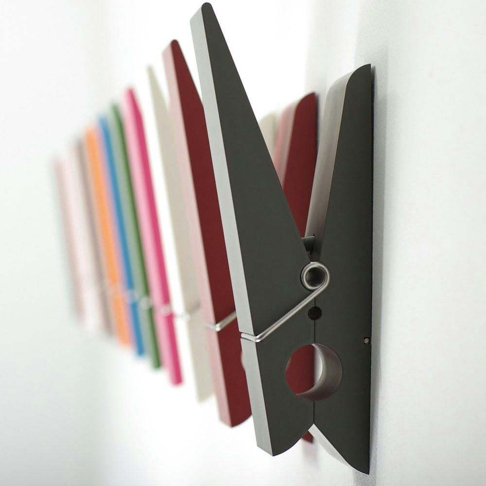 PINCE ALORS - Patère pince à linge en polycarbonate bleu