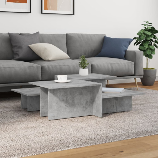 Stolik Kawowy Ława Stół Szary 111.5x50x33 Do Salonu Do Pokoju