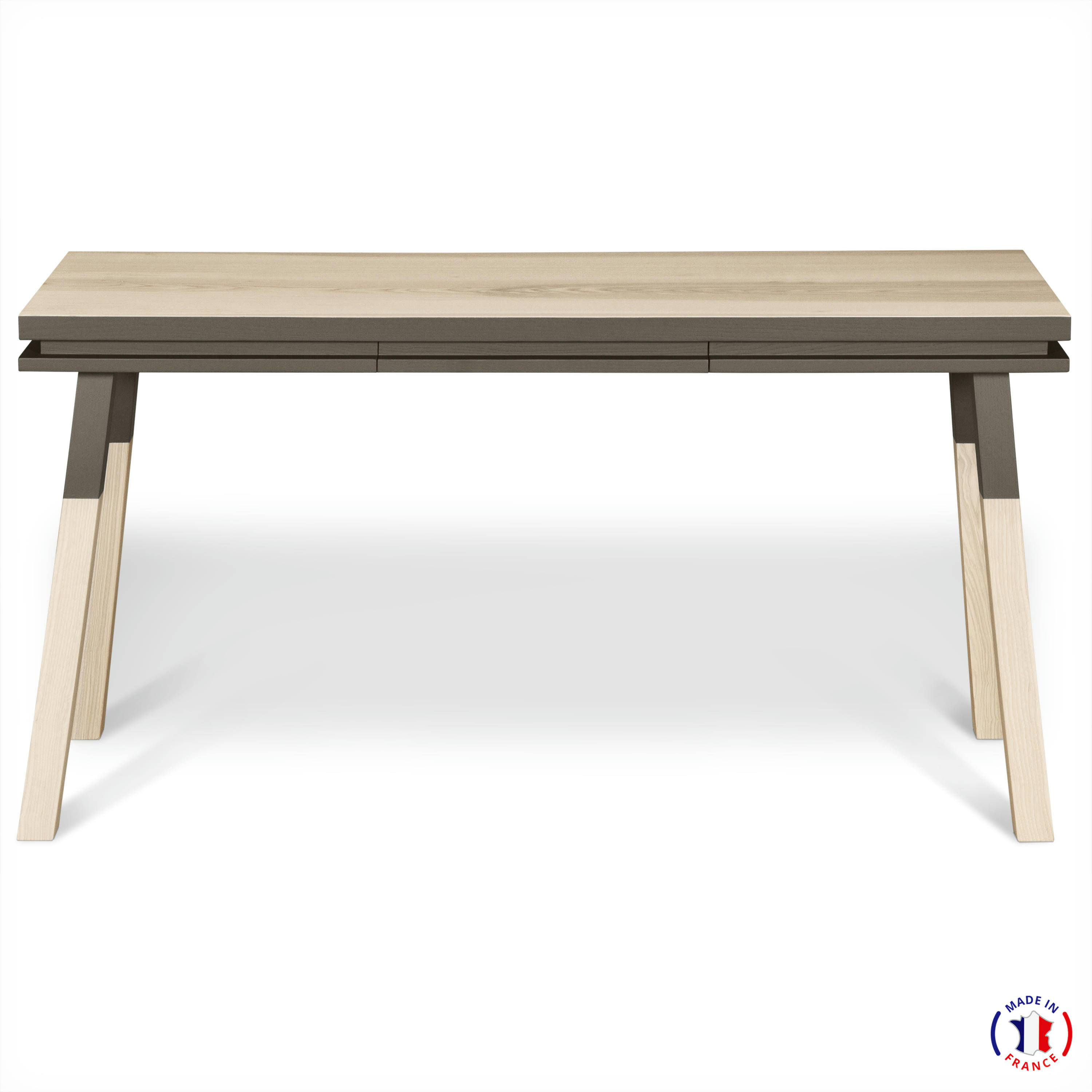 EGEE - Bureau Console rectangulaire 140 cm, 100% frêne massif