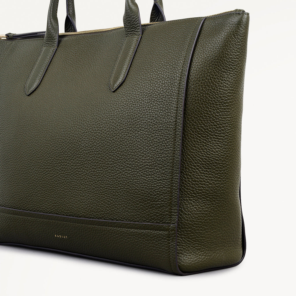 Oak Street - Medium Ziptop Tote Bag