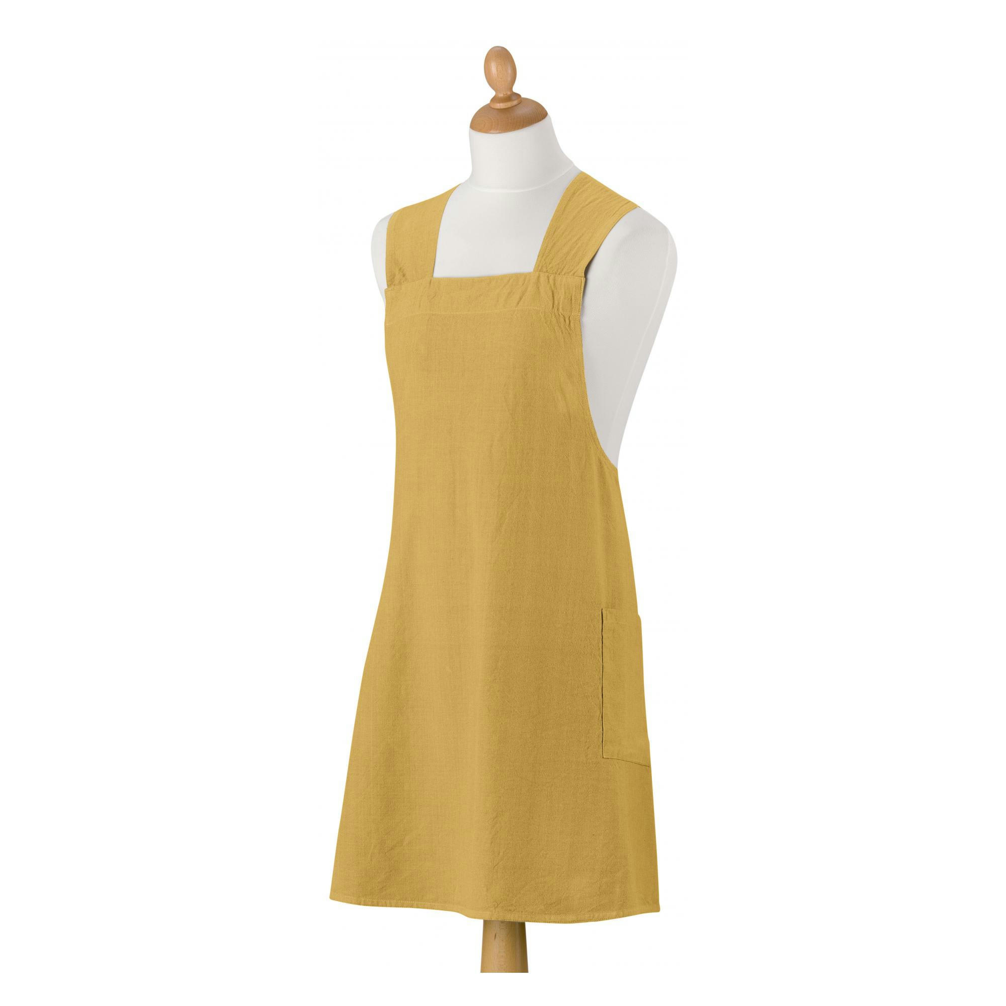 HARU - Tablier de cuisine japonais recyclé  en coton badiane 78 x 100