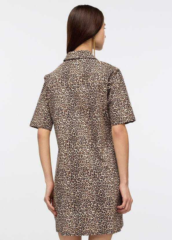 Abito corto animalier