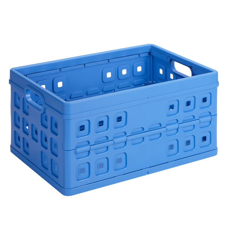 Box de rangement pliant Square bleu 46 L SUNWARE