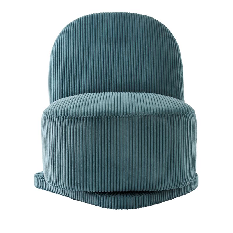 Kai Ocean Blue Cord Swivel Chair