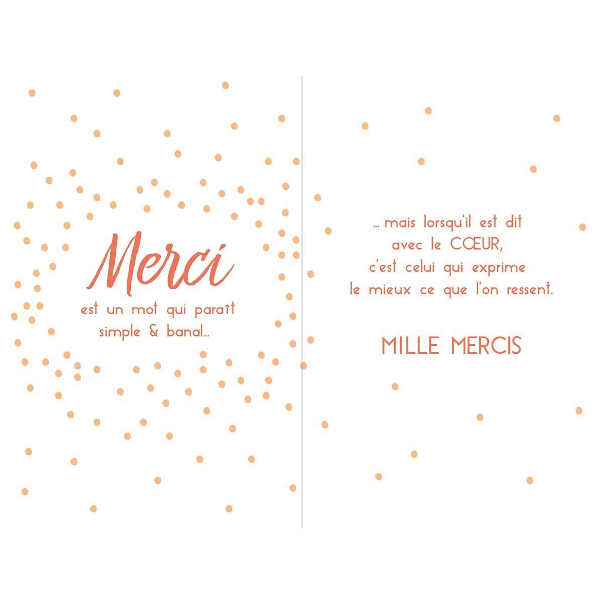 - Carte de voeux mille mercis