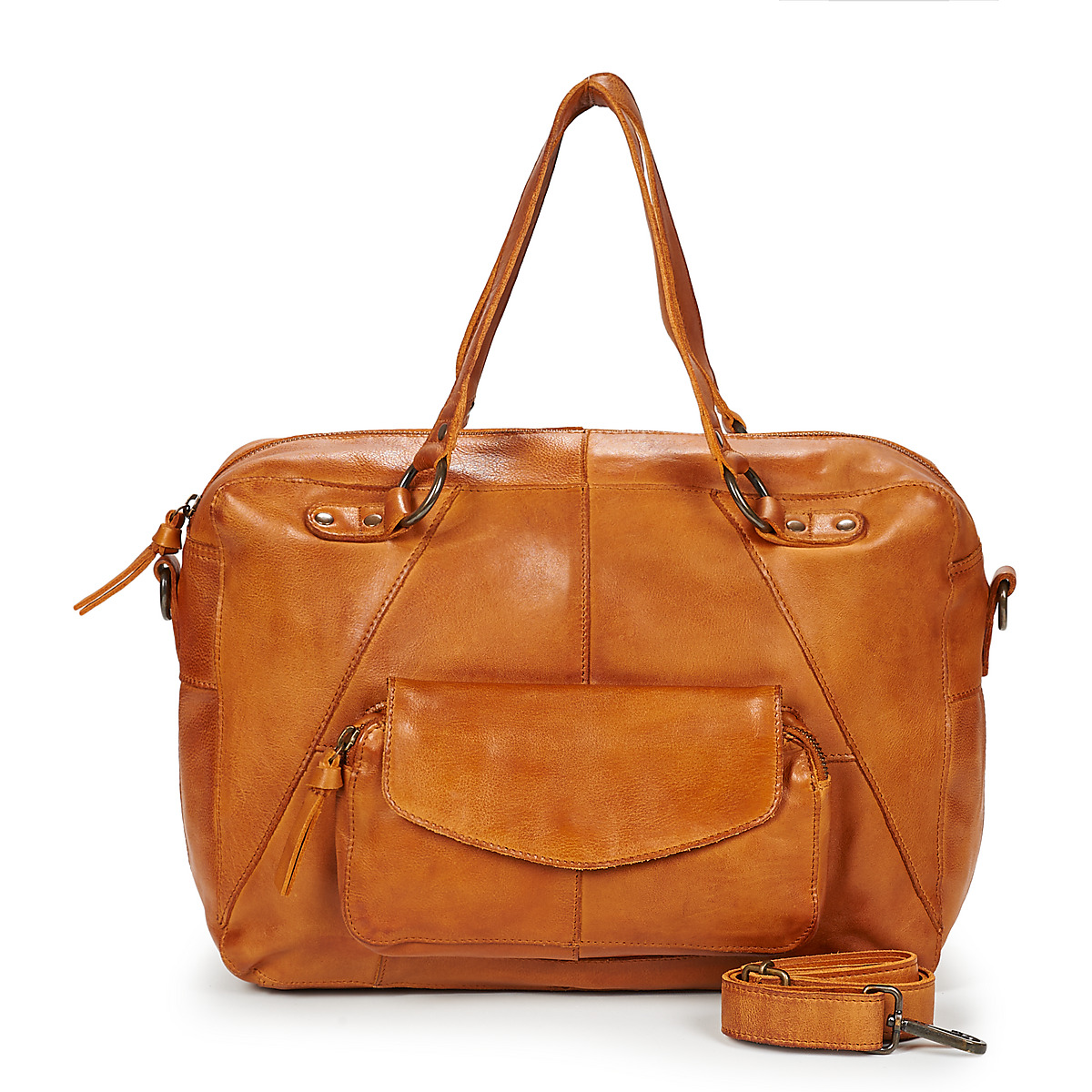 Pieces - PCFATIMA LEATHER - Cognac