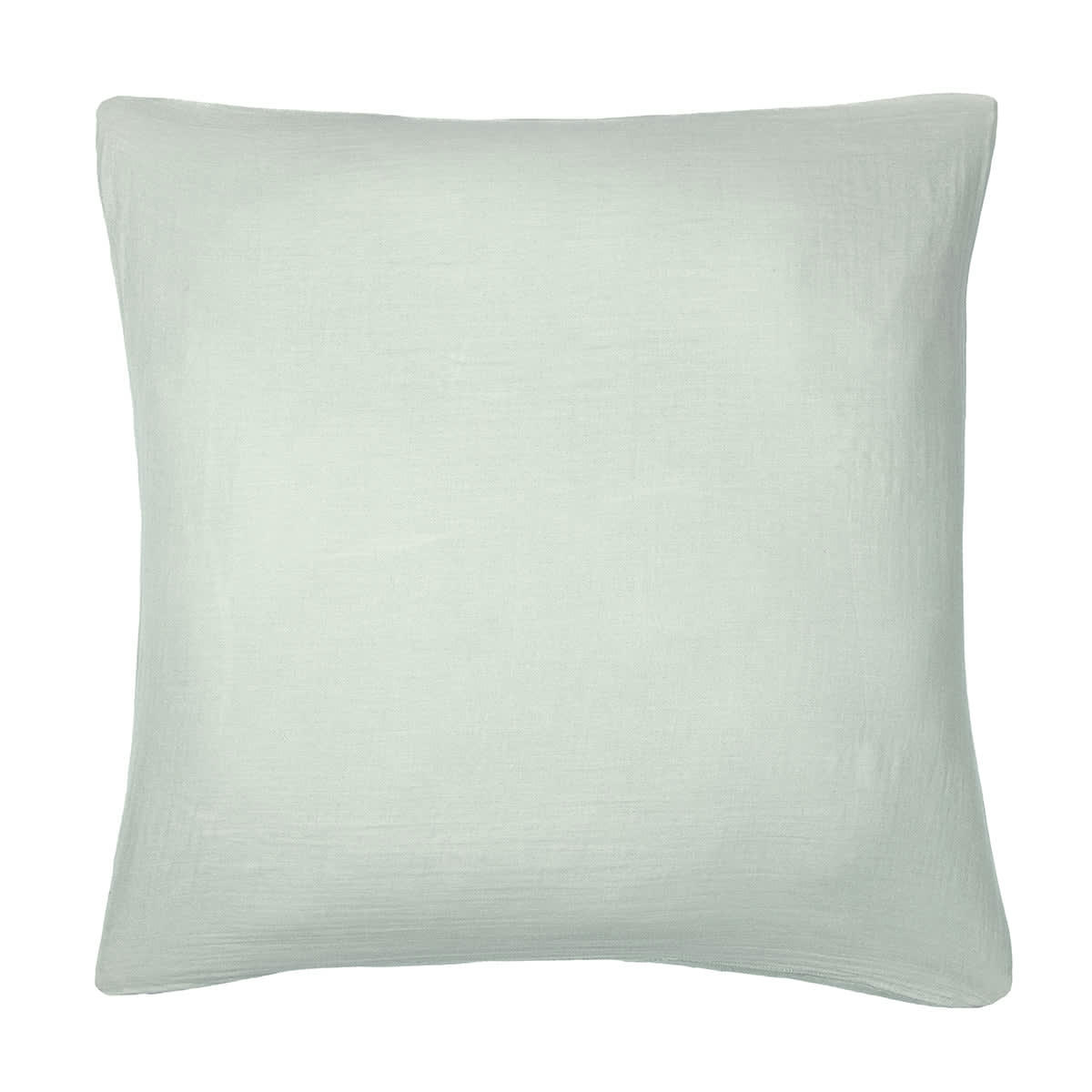 CLARA - Taie d'oreiller (x1) gaze de coton  65x65 vert amande