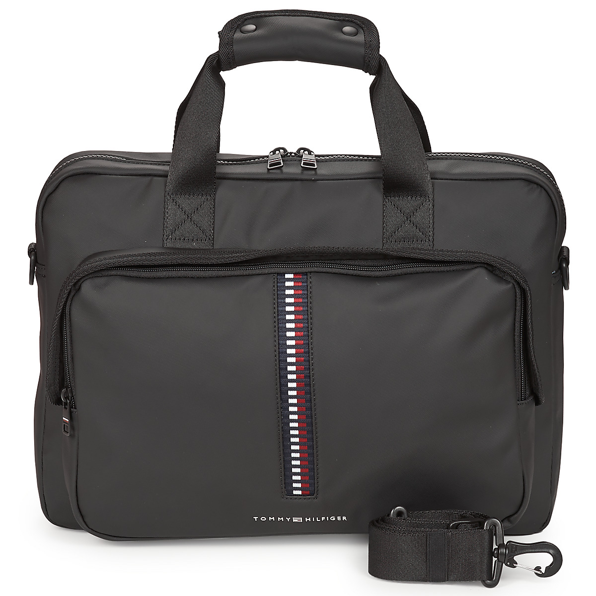 Tommy Hilfiger - TH CORP COMPUTER BAG - Black