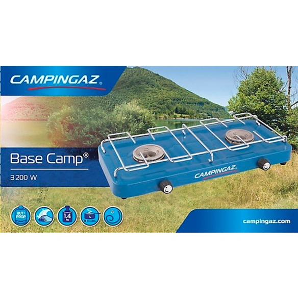 Camping-Kocher, blau/silberfarben, Stahl/Kunststoff