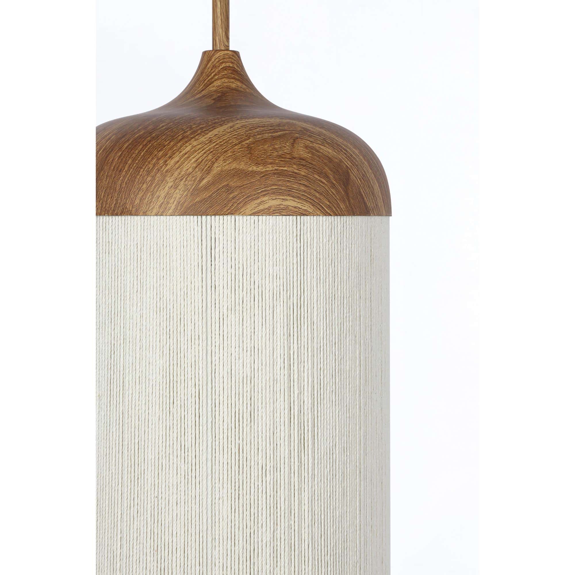 Light & Living Hanglamp Dania - Naturel Crème - Ø27.5x52cm