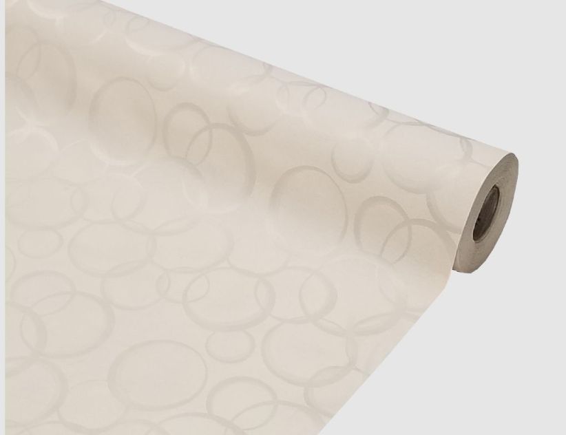 Tischdecke Damast Kreise Natur