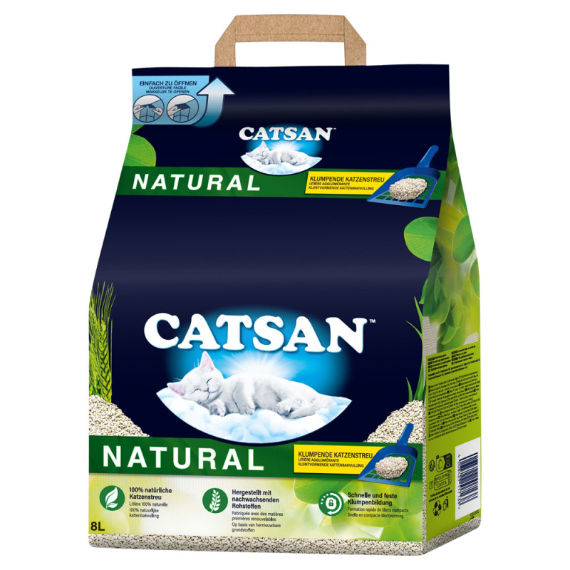 Litière pour chat 100% naturelle 8 kg CATSAN