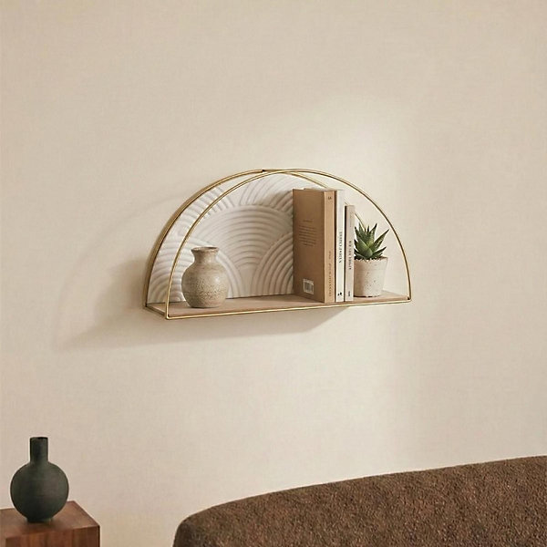 Etagere murale demi cercle 41cm