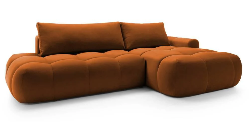 Hoekbank Ontaria met slaapfunctie rechts velvet