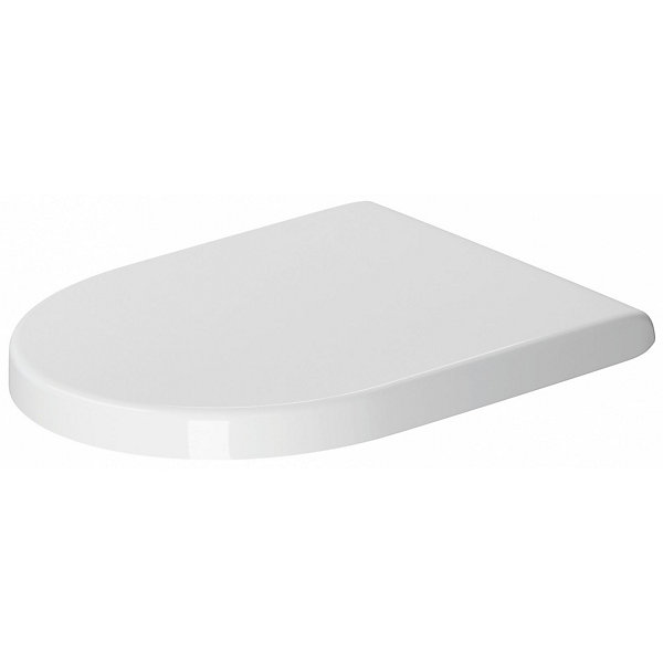 Duravit Abattant WC Starck 3 avec charnières en acier inox, sans fermeture amortie, Blanc