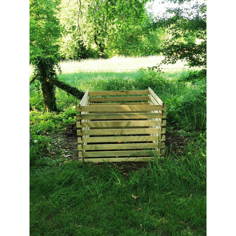 Composteur en bois 530 L PRACTO GARDEN