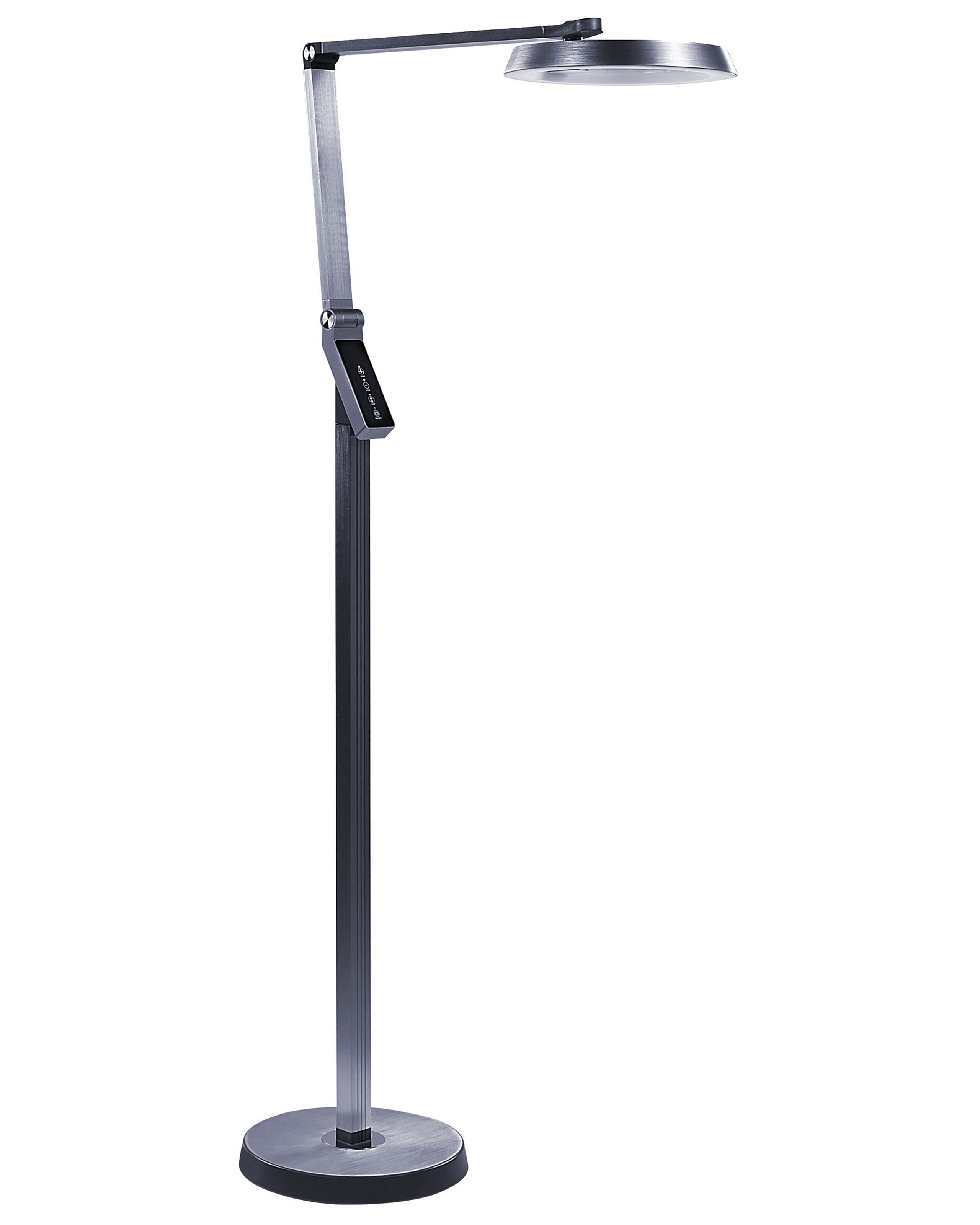 Lampa podłogowa LED ze ściemniaczem ciemnoszara