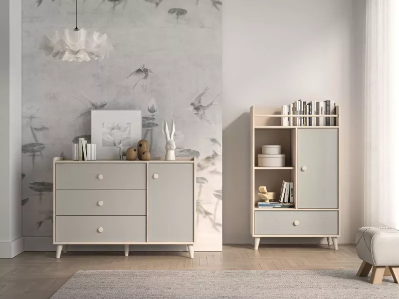 Komoda dziecięca MELLY 05 120 szara