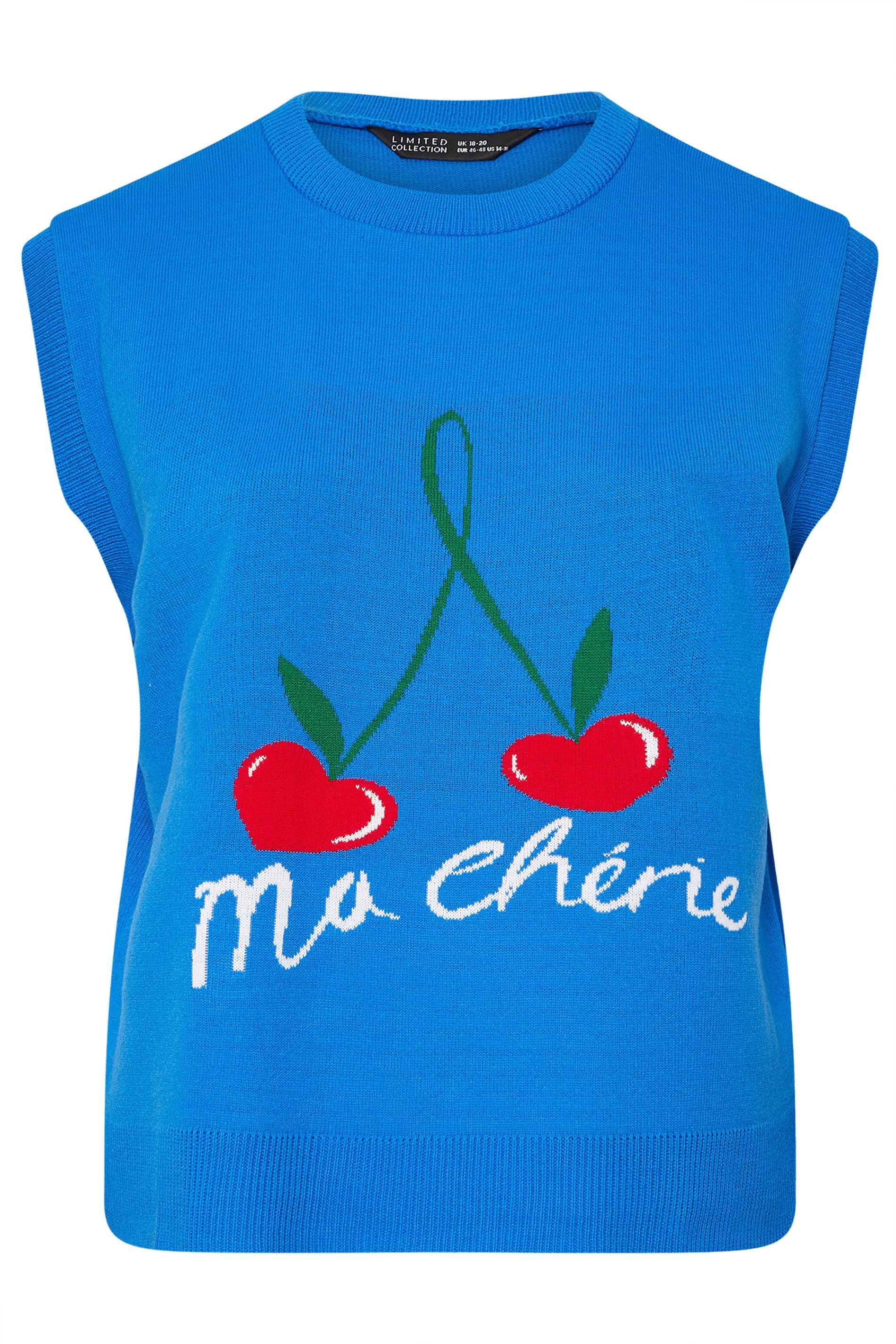 Yours Cherry Knitted Vest Top