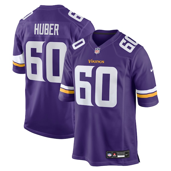 Joe Huber Minnesota Vikings Nike Team Game Jersey -  Purple