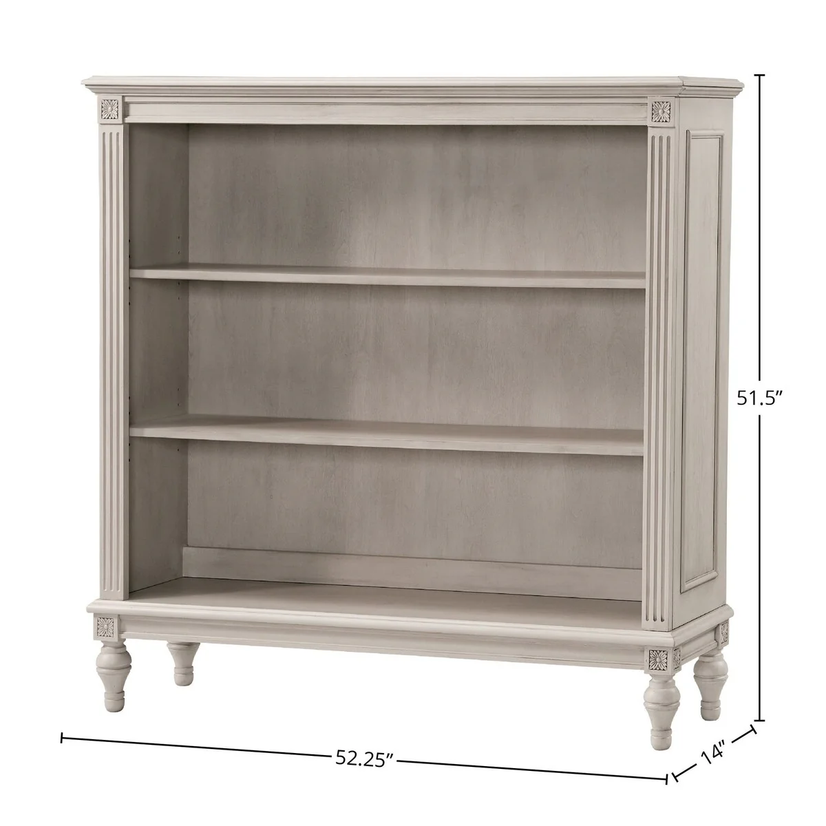 Viola 52 Wide Bookcase, Lace Beige