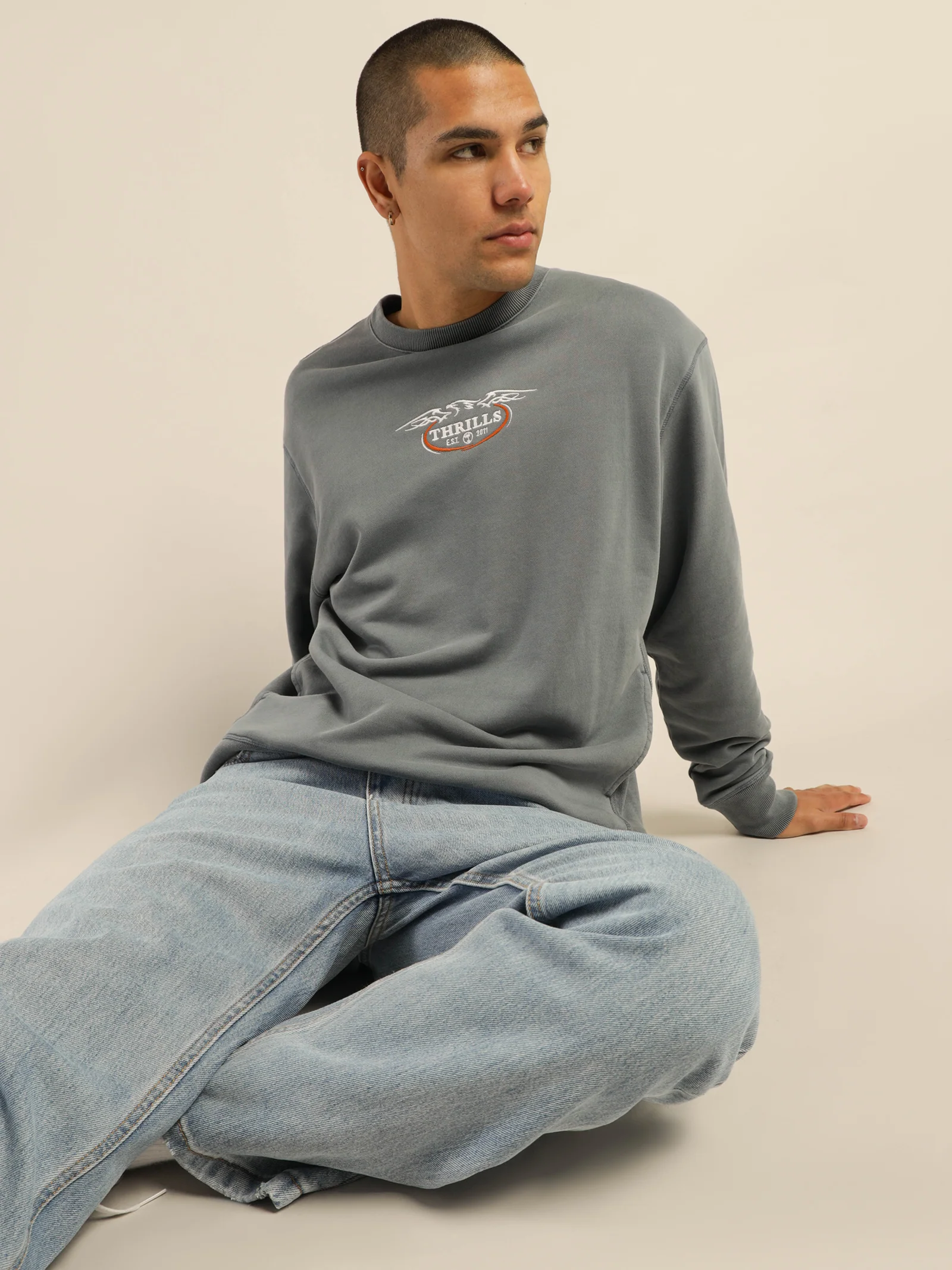 Eagle Badge Oversize Crew