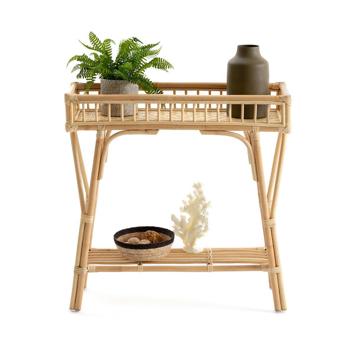 Console en rotin et bambou, Nyla