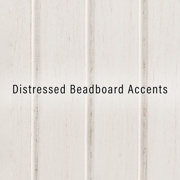 Seaside Tall Linen Cabinet Distressed White