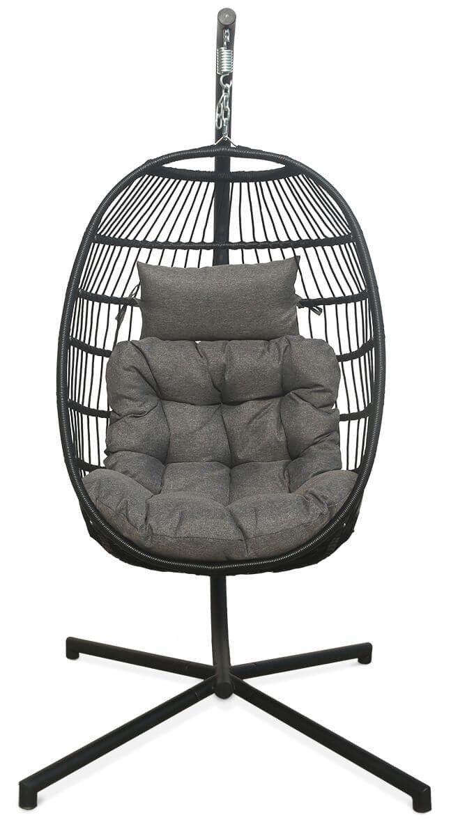 Fotel Kokon Wiszący Harmony Black - Focus Garden
