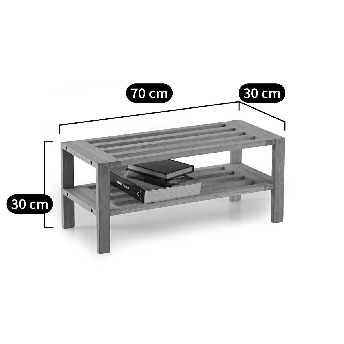 Banc à chaussures Selfrid, 2 étagères