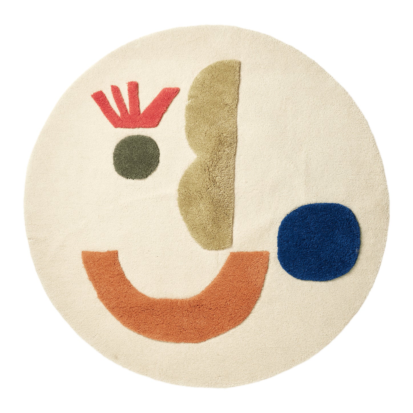 Ferm Living Panto Vloerkleed Ø 130 cm - Off-White