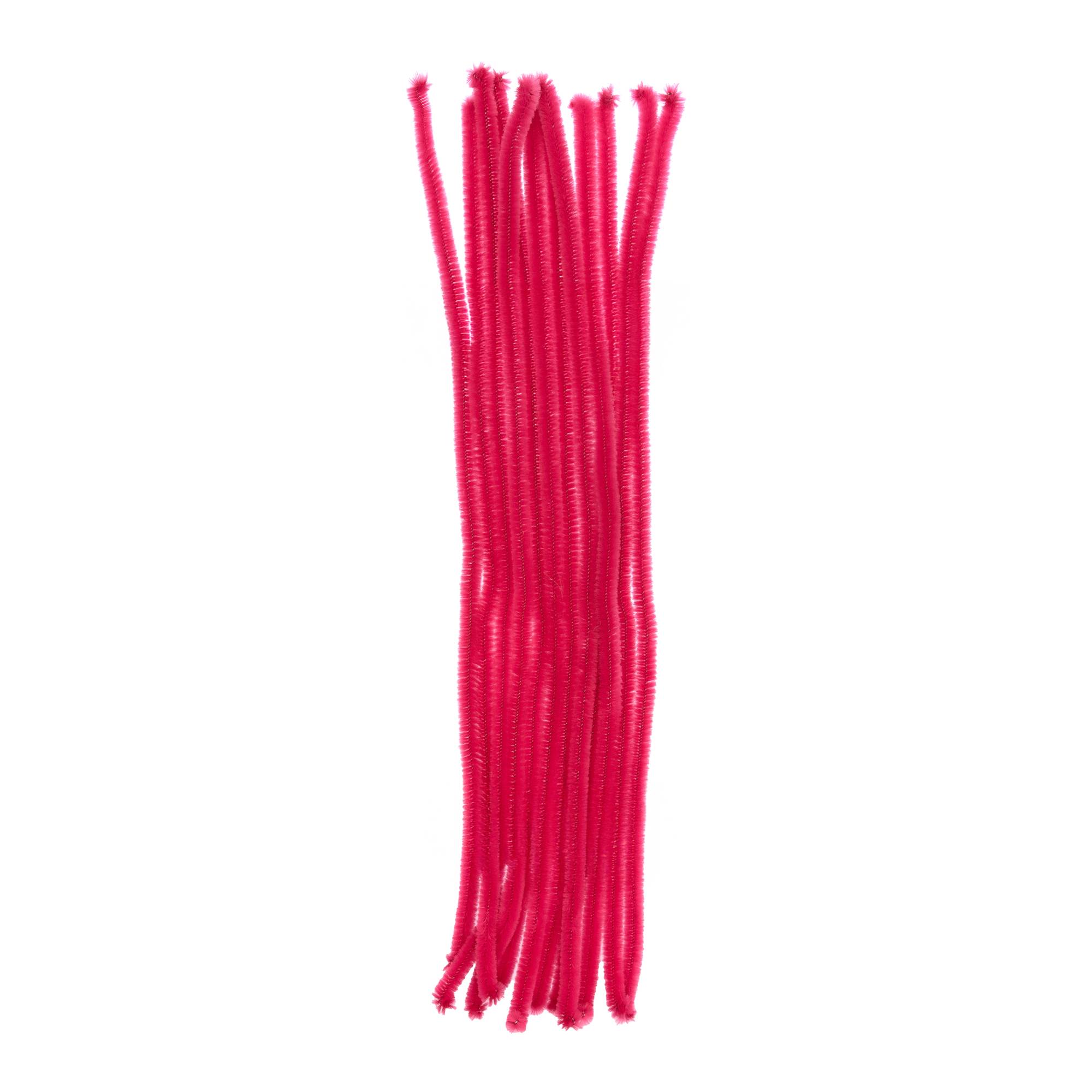 Dark Pink Pipe Cleaners 12 Pack