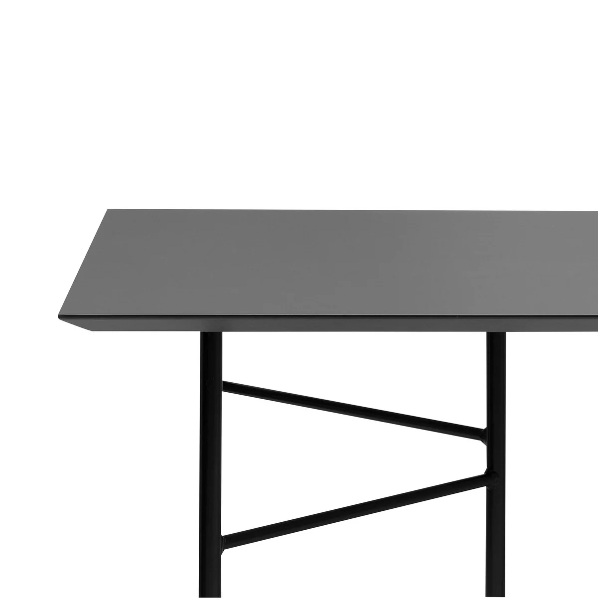 Ferm Living - Mingle Tischplatte rechteckig L 210 cm, Eiche Furnier dunkelbraun gebeizt