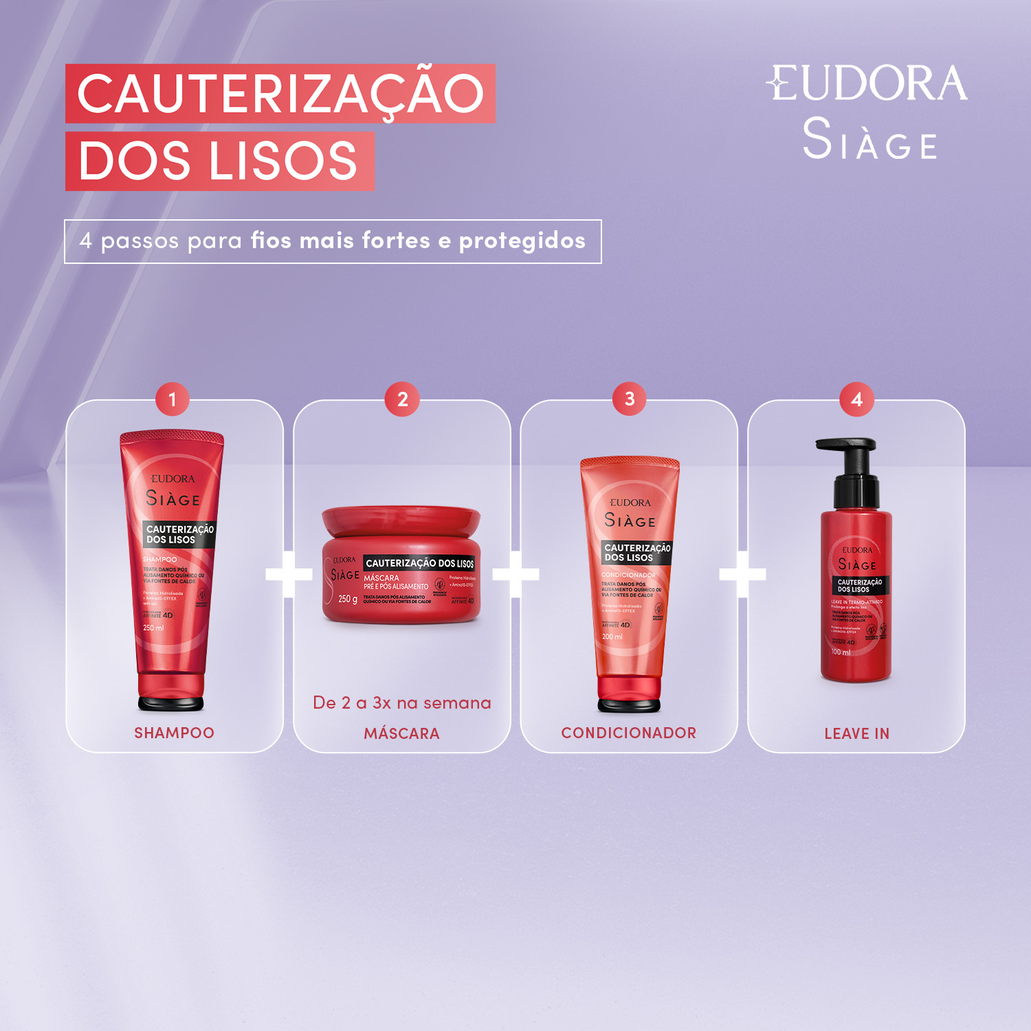 Máscara Capilar Siàge Cauterização dos Lisos 250g
