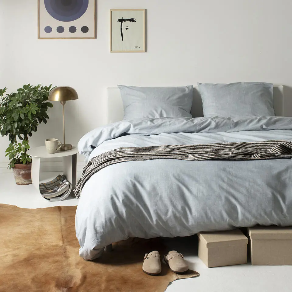 Cinderella dekbedovertrek Lyn - Katoen - 240x200/220 cm - Lichtgrijs