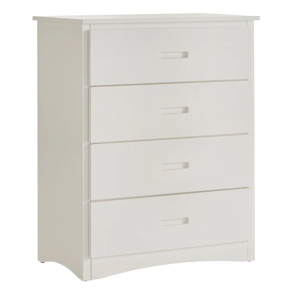 Hunter 4-Drawer White Wood Chest by iNSPIRE Q Junior