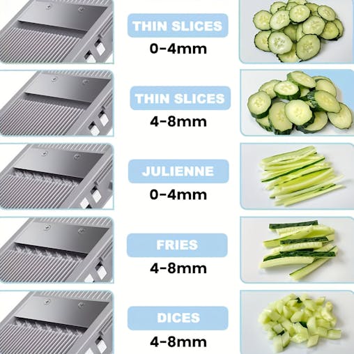 NNETM Vegetable Cutter Multifunctional Manual Slicer